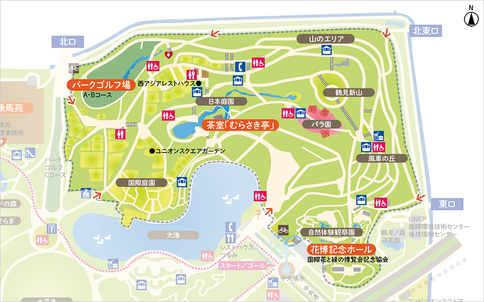 山のエリア 花博記念公園 鶴見緑地 山のエリア 花博記念公園 鶴見緑地